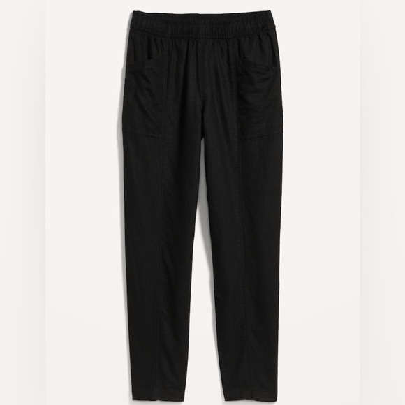 NWT! High-Waisted Cropped Linen-Blend Tapered Pants for Women - Multiple ♥️ - Picture 4 of 8